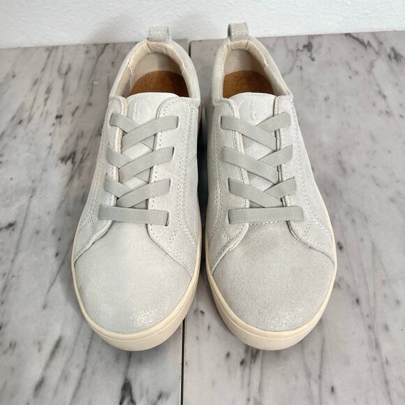 Revitalign Malibu Misty Oatmeal Shimmer Sneakers Women’s 9.5D Orthopedic Shoes - Picture 3 of 10